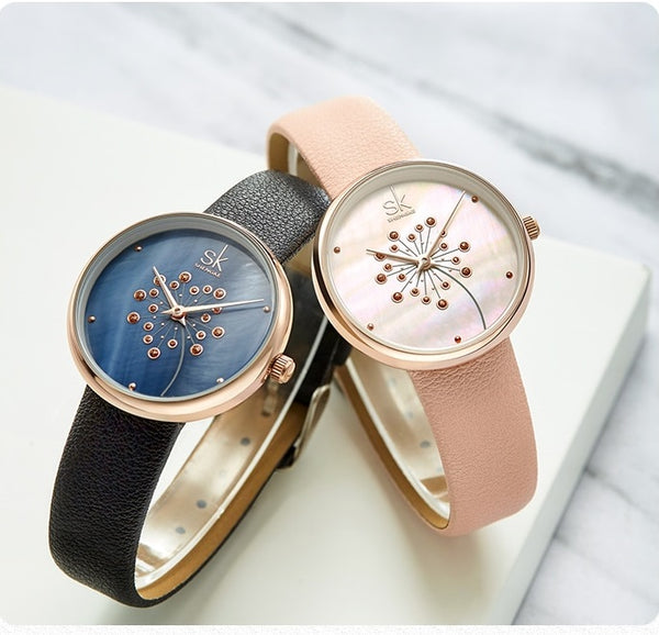 Fritillary & Dandelion Design Watch