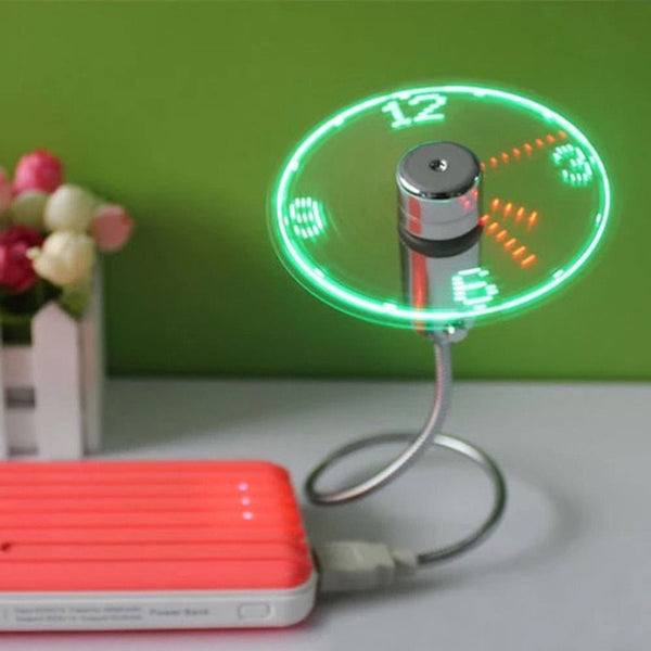 USB LED Fan Clock