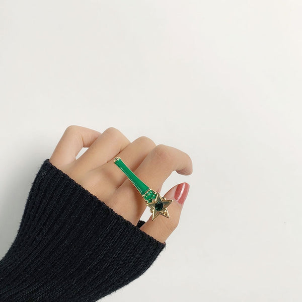 Shiny Girl Enamel Ring