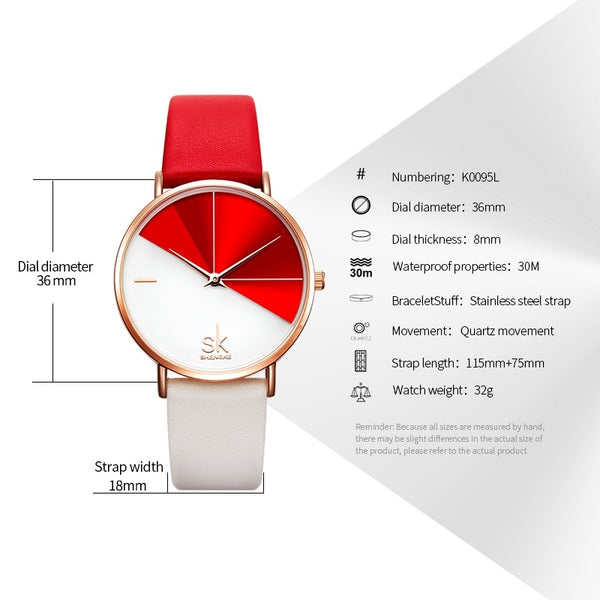 Dual Color Woman Watch