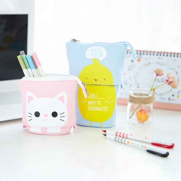 Cat Pencil Case / Cosmetic Travel Organizer
