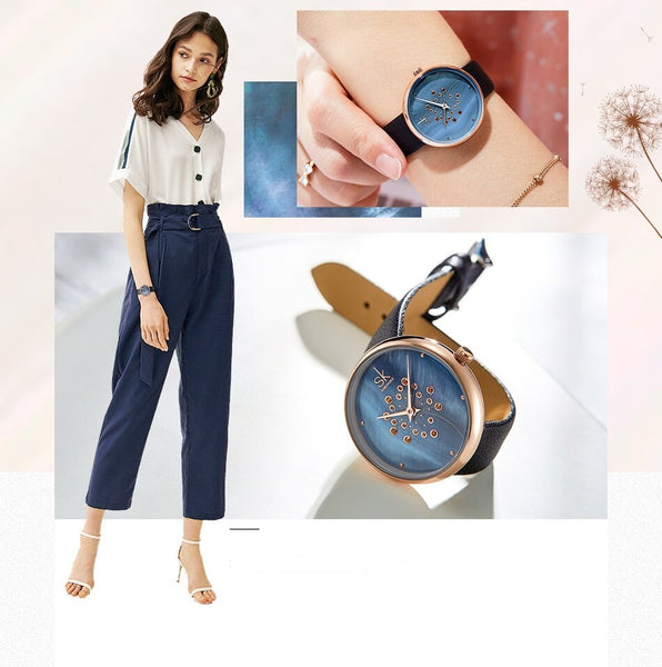 Fritillary & Dandelion Design Watch