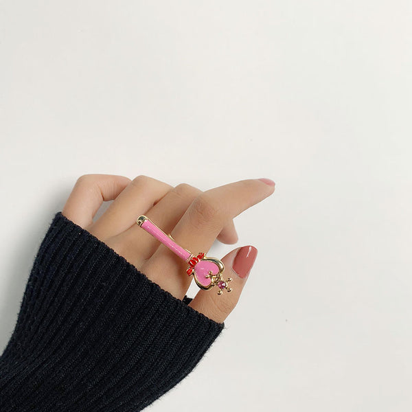 Shiny Girl Enamel Ring