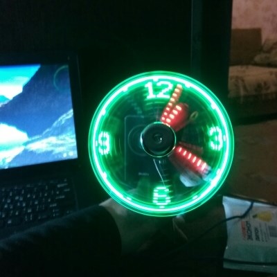 USB LED Fan Clock