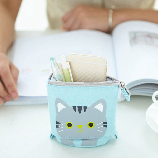 Cat Pencil Case / Cosmetic Travel Organizer