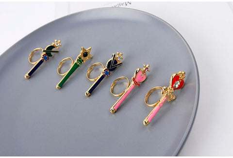 Shiny Girl Enamel Ring