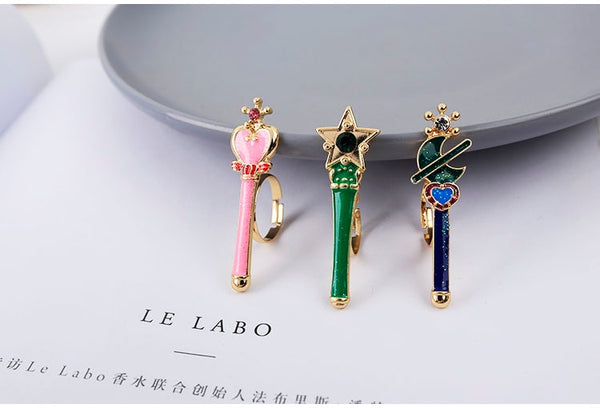 Shiny Girl Enamel Ring