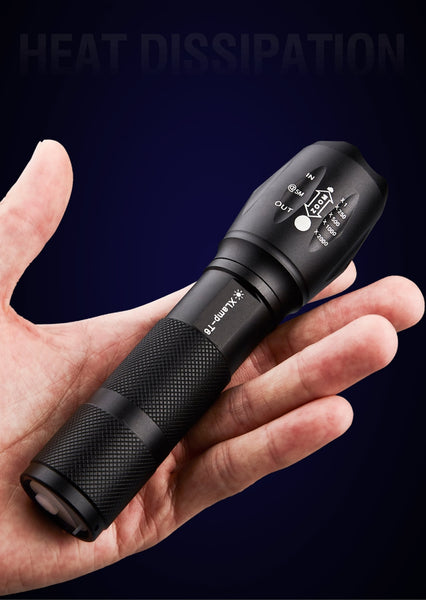 Tactical Military Rechargeable 2000 Zoom LED T6 Flashlight